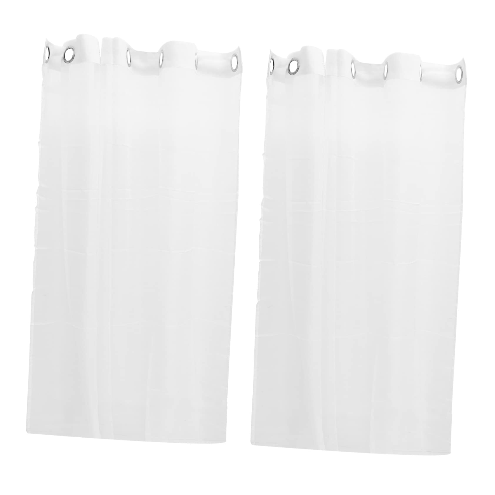 Voilages blancs pour salon et chambre lot de 2 rideaux de fenêtre semi-transparents légers