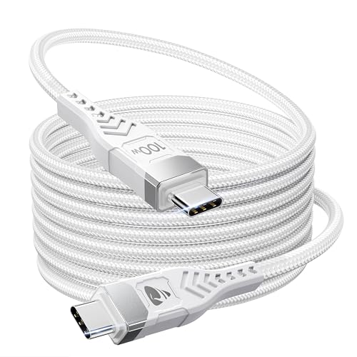 2er Pack USB-C Auf USB-C Kabel Kurz – 100W Schnellladung, 20Gbps Daten, 8K Video, Flach & Flexibel
