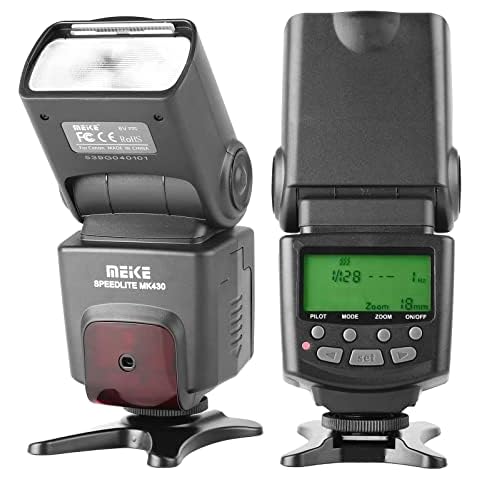 Meike MK430 E-TTL Speedlite Shoe Mount Blitz für 70D 77D 80D Rebel T7i T6i T6s T6 T5i T5 T4i T3i SL2 und andere EOS DSLR-Kameras Cover