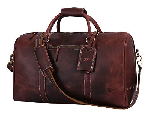 Aaron Leather Travel Duffle Bag