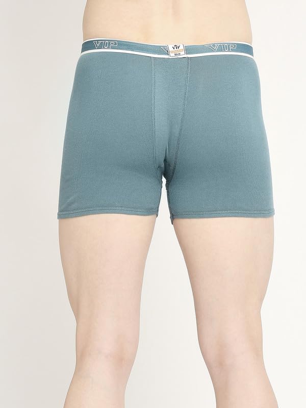 Image of VIP Advanta 100% Ribbed Cotton Fabric Trunk Combo Set for Mens with Covered Elastic Waistband
