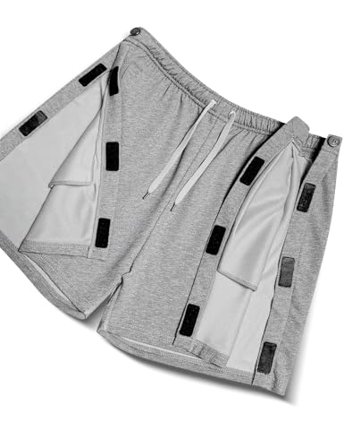 Unisex Tear Away Shorts Breakaway Athletic Shorts with Pockets Post Hip Knee Surgery Recovery Shorts for Men & Women3
