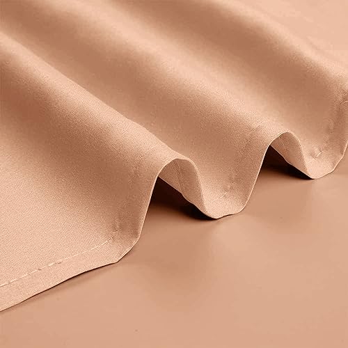Yorkshire Bedding King Size Fitted Sheets 25 Cm Deep Peach Bed Sheet with Elastic Corners Soft Brushed Microfiber Fabric Breathable Shrinkage & Fade-Resistant Bedsheets - Image 3