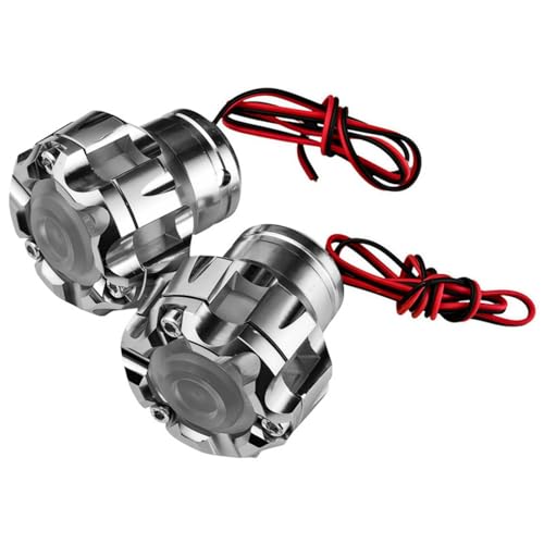 Protector de horquilla delantera de motocicleta anticaídas y luces LED 3