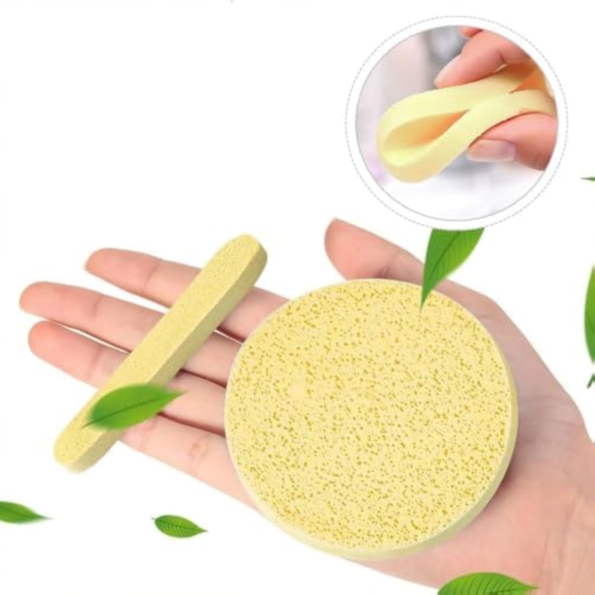 Compressed Facial Cleansing Sponge for Face Wash & Makeup Removal