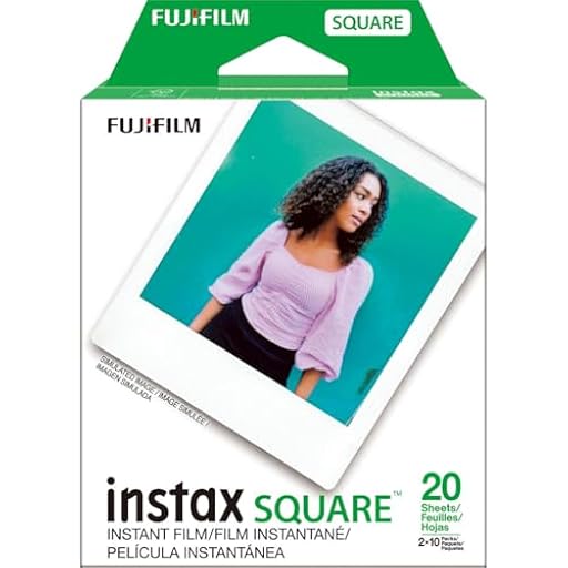 Fujifilm Fujifilm Instax Square Twin Pack Film - 20 Exposures Tapones para los oídos 5 Centimeters Negro (Black) | Ya disponible en tu tienda friki favorita! En mundofriki.es!