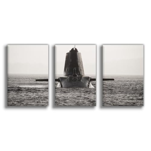 Impression sur toile sous-marin nucléaire classe Minrui 50x75 cm