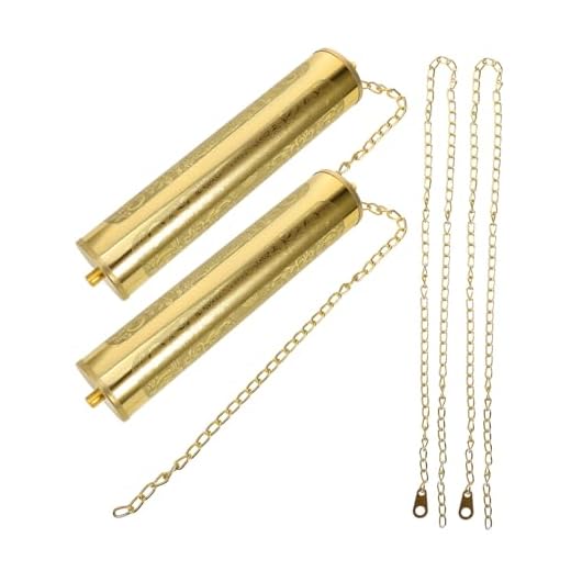 DOITOOL Classic Iron Chain Weight Decor Wall Clock Weight Replacement Part for Rustic Wall Clock