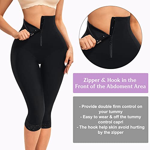Meryosz Butt Lifter For Women Thigh Slimmer Shapewear High Waist Trainer Panties Tummy Control Body Shaper Compression Shorts (Black, Xl) #TOP2