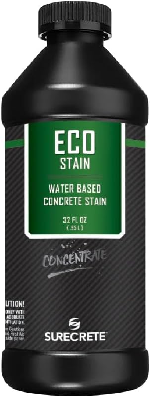 Surecrete Eco Stain Water-Based Stain for Concrete - 32 oz Concentrate - Titanium Gray