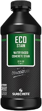 Surecrete Eco Stain Water-Based Stain for Concrete - 32 oz Concentrate - Pewter