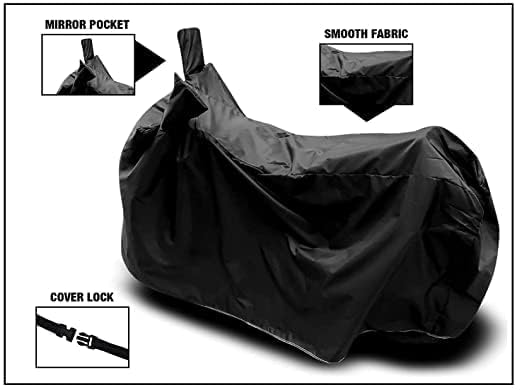 Image of Scooty - Bike Cover for Ola S1 X Scooty Bike Cover with Water-Resistant and Dust Proof Premium 190T Fabric Entire Black
