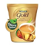 Tata Tea Gold 1kg, Premium Assam Teas With Gently Rolled Aromatic Long Loose Leaves, Rich & Aromatic Chai, Black Tea