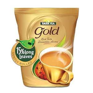 Tata Tea Gold 1kg, Premium Assam Teas With Gently Rolled Aromatic Long Loose Leaves, Rich & Aromatic Chai, Black Tea