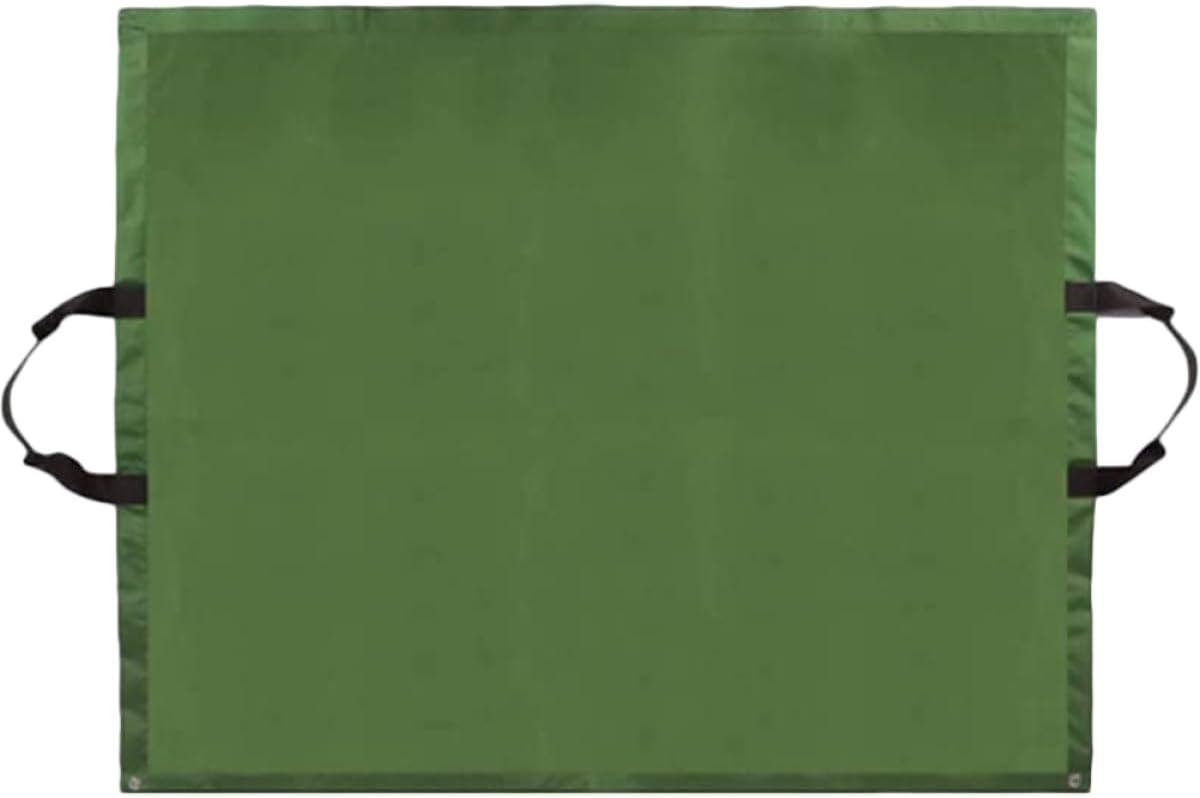 Reusable Waterproof Garden Leaf Bag with Foldable Green Fabric, Yard Waste Storage Holder for Outdoor Yard Cleanup and Fallen Leaves Collection