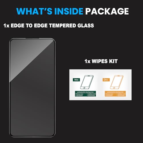 Image of FIRST MART Military-Grade Gorilla Tempered Glass Screen Protector Compatible For Nothing Phone 3A and Nothing Phone 3A Pro 5G (6.77 Inch) With Easy Installation Kit| Edge To Edge Coverage |Black