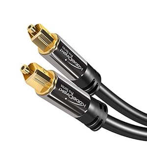 KabelDirekt – Optische kabel/Toslink kabel – 3 m – (optische digitale kabel, audiokabel voor het verbinden van soundbar, stereo-installatie, thuisbioscoop, XBOX One & PS4) – PRO Series