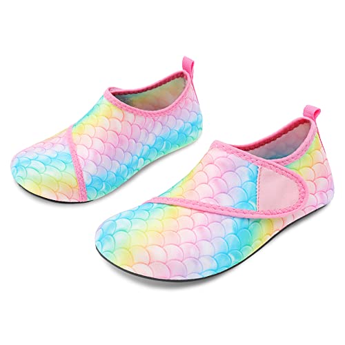 Kids Boys Girls Toddler Water Shoes Barefoot Quick Dry Aqua Socks For Kids Boys Girls Baby Toddler Swim Shoes Beach Shoes Pool Shoes Surf Shoes Kid Boy Girls Sandals Colorful 11-11.5 Little Kid #TOP2
