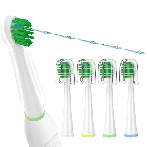 Replacement Toothbrush Heads with Covers for Waterpik Sonic Fusion, 4