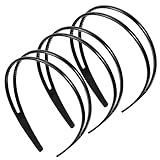 Xthrotsenk 3 PCS Black Headbands with Teeth Plastic Headband Double for Women Headband with Teeth Non Slip Thin Headbands for Women, Daily, Dating Accessories (Black)