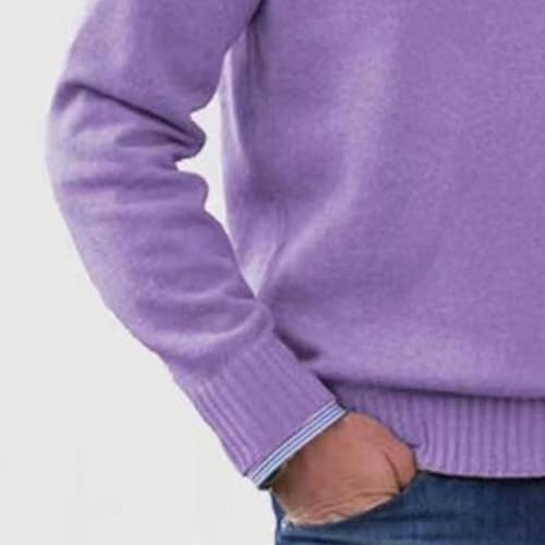 2 Pack Men's Quarter Zip Sweater Slim Fit Mock Neck Pullover Sweater Lightweight Casual Knitted Polo Sweaters4
