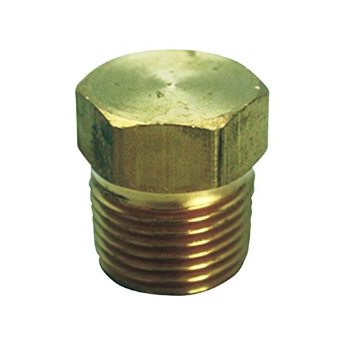 JMF 1/8 in. Dia. MPT Yellow Brass Square Head Plug