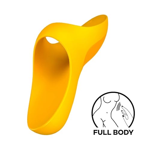 Satisfyer Teaser Vibratore Da Dito | Vibratori Per Donne | 12 Programmi Di Vibrazione | Impermeabile (IPX7) E Ricaricabile | Sex Toy In Silicone | 12 Cm | Sex Toys In Giallo - 2