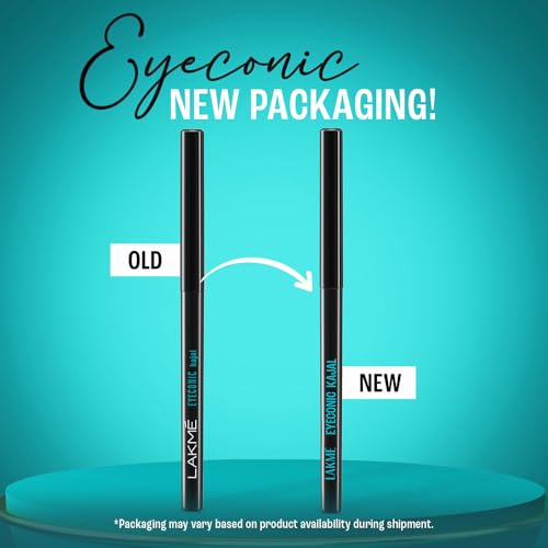 Image of Lakme Eyeconic Kajal, Turquoise, Water Proof, Smudge Proof, Lasts Upto 22 Hrs, 0.35 g (Pack of 2)