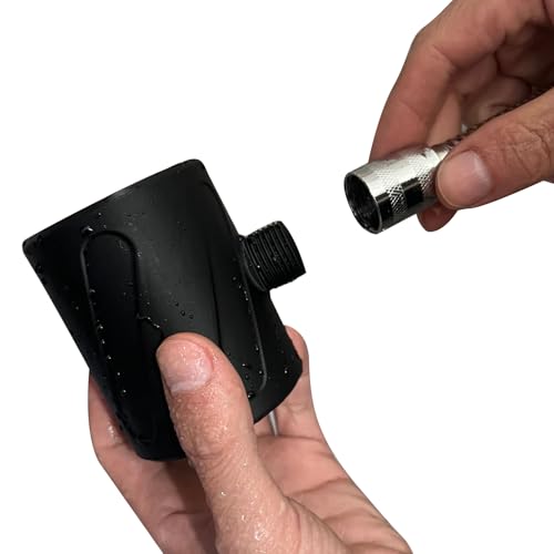Cabezal de ducha para hombre Spiral Nozzle, plástico, negro miniatura 6