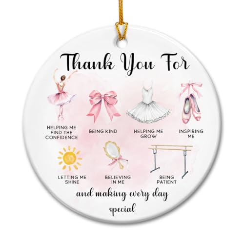 Ballet Christmas Ornaments 2025, Dance Teacher Appreciation...