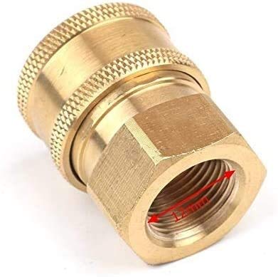 Raccordi filettati Adattatori Accoppiatori rapidi 1/4" Connettore rapido ad alta pressione in ottone Adattatore per rondella per auto Pistola ad acqua Accoppiatori idraulici Giunti per irrigazione da