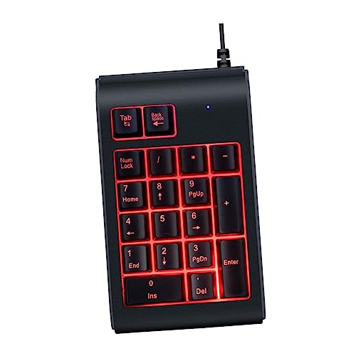 Gadpiparty Mini Clavier Portable pour Ordinateur Clavier Ordinateur Compact Lumineux Pratique