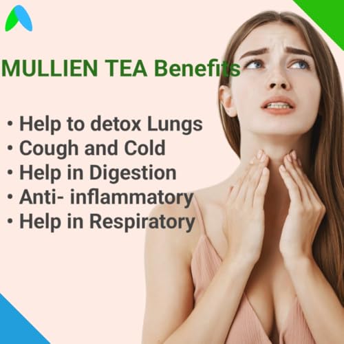 Himalayan Mullein Tea Lung Detox 50g - Lung Care, Detox, and Vitality | Natural Herbal Blend for Respiratory Wellness (50grams)