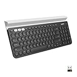 Logitech K780 Multi-Device Wireless Keyboard for Computer, Phone and Tablet – Logitech Flow Cross-Computer Control Compatible – Speckles