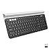 Logitech K780 Multi-Device Wireless Keyboard for Computer, Phone and Tablet ? FLOW Cross-Computer Control Compatible - Speckles, White