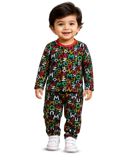 Image of 3BROS BodySuit /Dress for Boys /Girls Full Pajama & Casual Full Sleeves Night Suit Top Combo Kids Set
