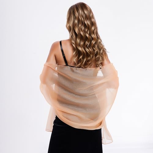 Lystaii Women Shawls and Wraps for Evening Dress Sparkling Shawls Formal Dress Shawl Wraps for Women Wedding Guest Shawl Wrap4