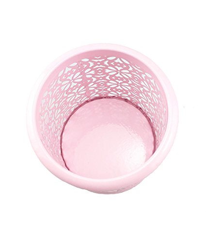 Yueton PENCIL HOLDER-00005 Hollow Flower Pattern Metal Pen Pencil Makeup Brush Holder Desk Container Organizer thumb #2