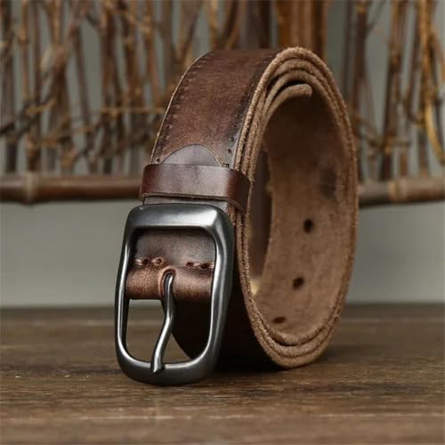 Vintage Distressed Leather Belt For Men And Women Casual Jeans Leather Belt2