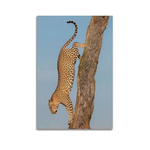 Décoration murale guépard ZHOUKEG 60x90cm pour salon moderne
