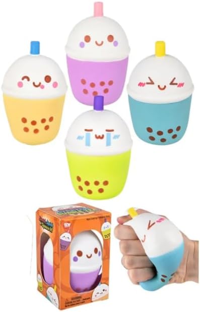 Rhode Island Novelty 3.5" Squish and Stretch Bubble Tea