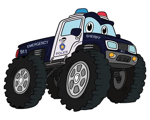 Adhesivo Decorativo Pared Cartoon Policía 20" x 28" miniatura 1