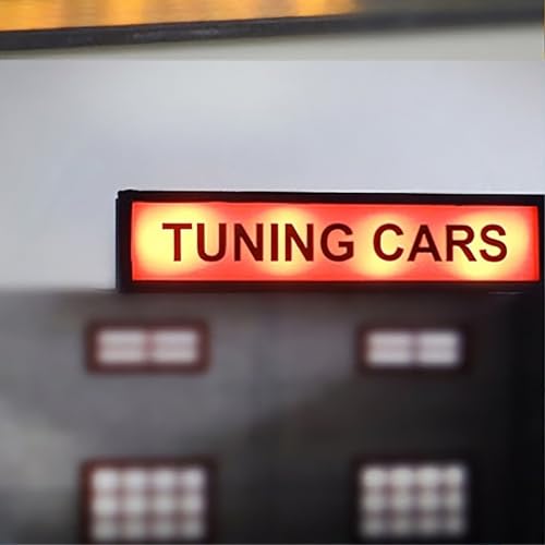 TUNING CARS RGB LED Neon Lightbox avec télécommande Studio professionnel Podcast Radio Lights Sign pour cinéma Cafés Décoration murale pour la maison USB...