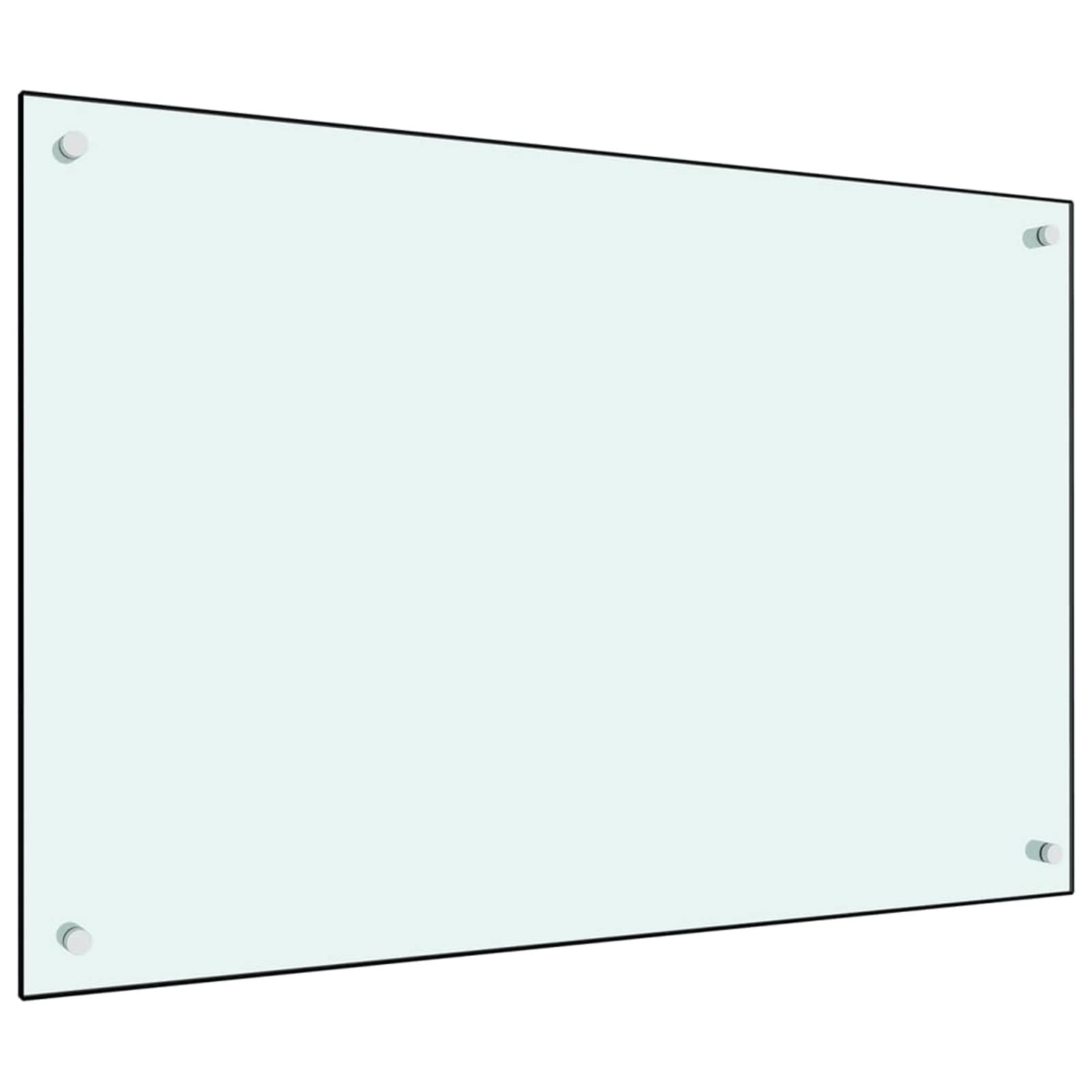 Paraschizzi per Cucina Bianco 90x60 cm in Vetro Temperato,Cucina e Pranzo,Strumenti e Utensili cucina-249459