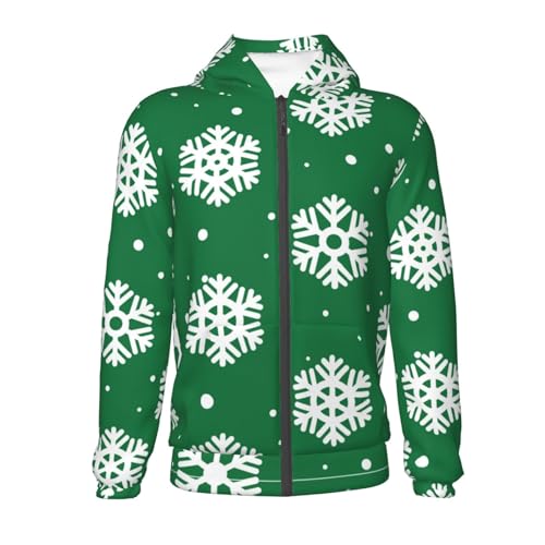 Snowflake Kid Hoodies Boys Zip Up Sweatshirts Girls Pullover with Pocket2