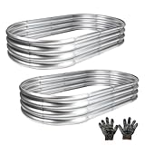 Gartist 2 pcs 4×2×1 ft Raised Garden Bed for Outdoor,...