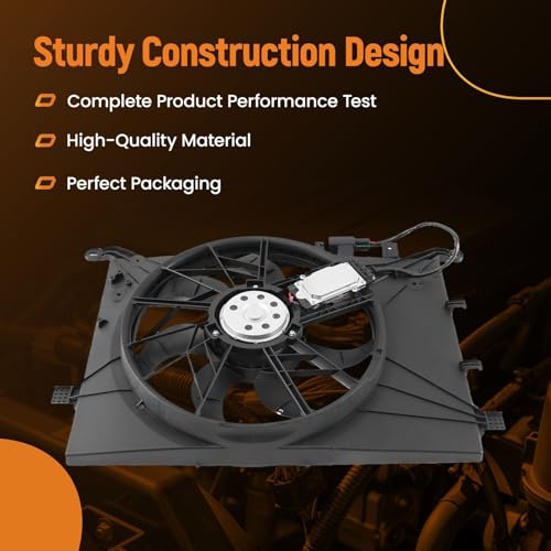 Image of maXpeedingrods Cooling Fans Assembly 306805128 for Volvo S60 2004-2005, S80 2004-2006, V70 2004-2007 30645148 VO3115115