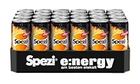 Spezi Energy Dose (24 x 0,33 l) Energy Drink mit Cola & Orangen Geschmack mit Koffein und Vitaminen
