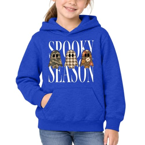 Unisex Kids Halloween Hoodies Spooky Season Ghost Print Fall Sweatshirt - image 2