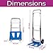 Neo Heavy Duty Aluminium Folding Sack Trolley Hand Truck Barrow Transport Wheels Extendable Handle (100 kg))